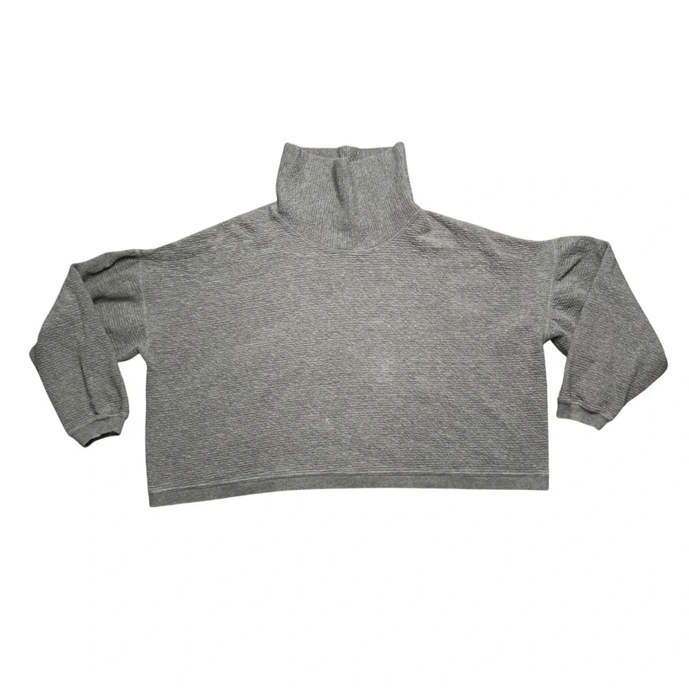 Lululemon Peaceful Moments Texture Turtleneck Pullover Women L/XL Oversized Boxy